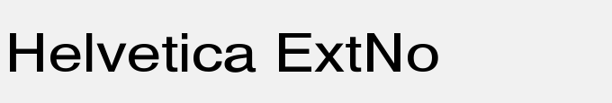 Helvetica Ext-No